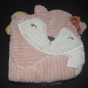 Modern Moments by Gerber Baby Girl Developmental Soft Crinkle Book, Pink Fox